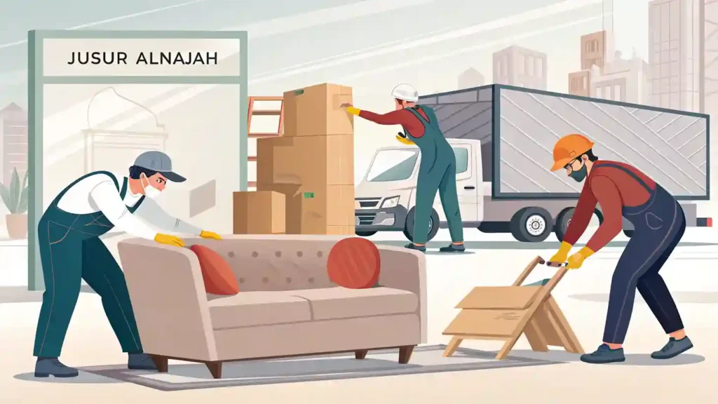 خدمات نقل العفش بالقصيم خصم 40% | جسور النجاح 0565387010 9 skilled workers work in a furniture moving company 12 6 11zon 10 11zon خدمات نقل العفش بالقصيم خصم 40% | جسور النجاح 0565387010